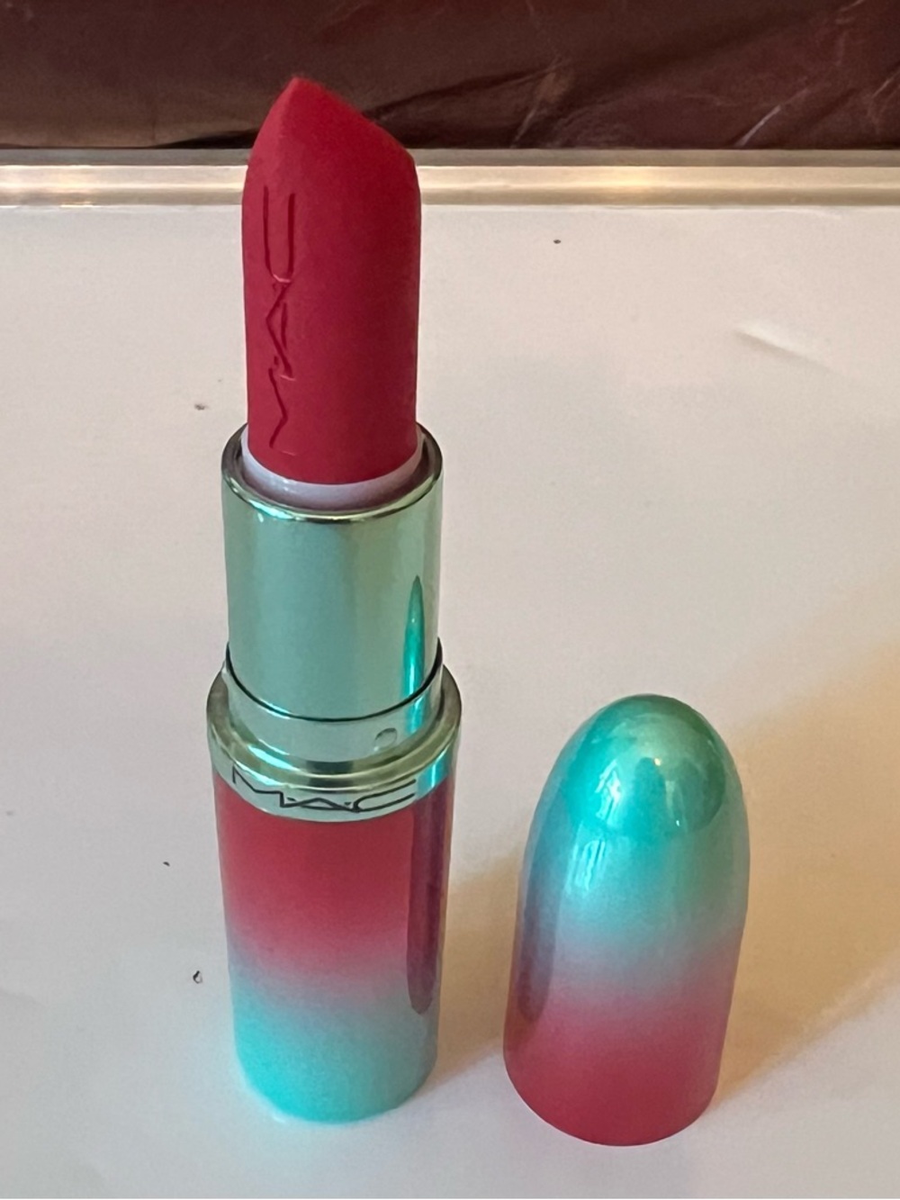 MAC MACximal Matte Lim Ed Lipstick - 691 RUBY WOO - Full Size NWOB
